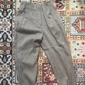 Zara High Waist Black and Brown Pants (Size XS)